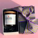 Mother's Day Meltable lotion candle gift  set with bow ready to gift Sonoma Apothecary grapefruit Lemongrass dual candle